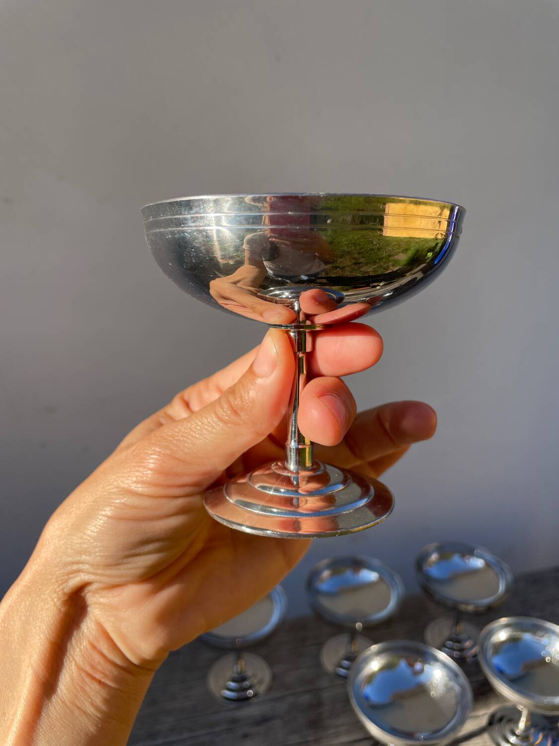 6 Rémy Letang stainless steel cups