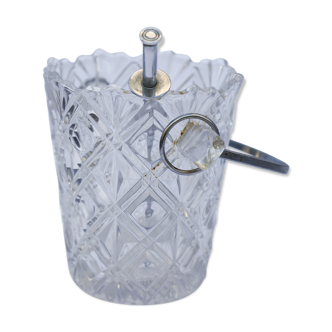 Bohemian crystal ice bucket