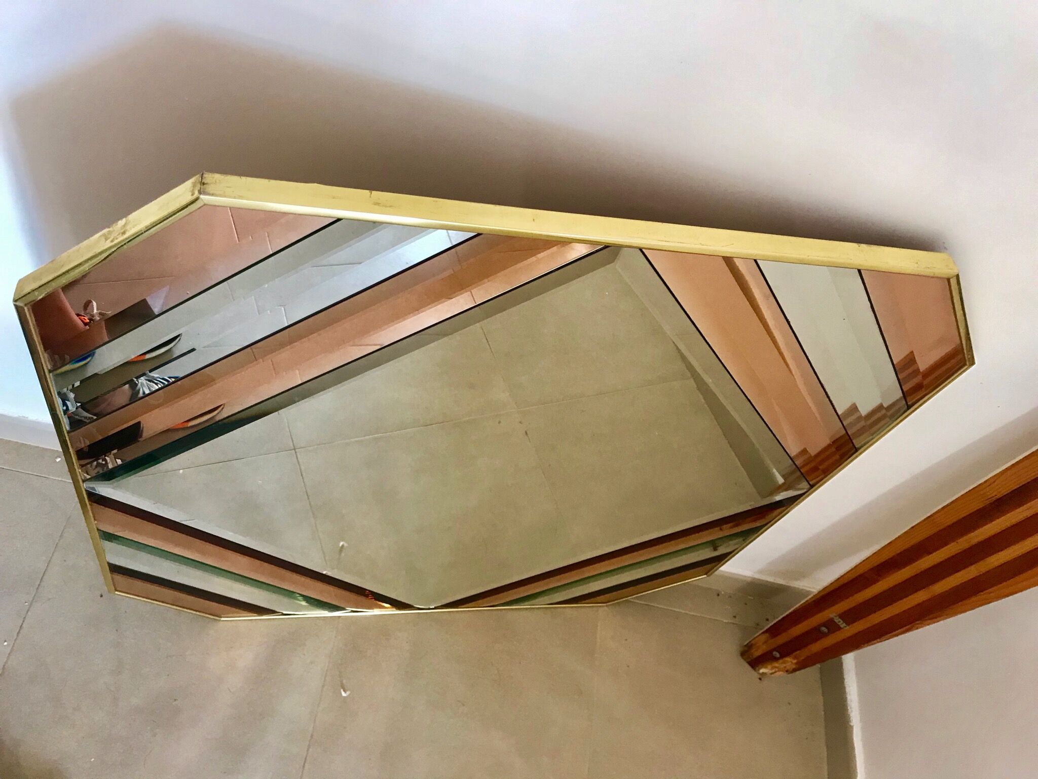 Romeo Rega two-tone mirror 1970