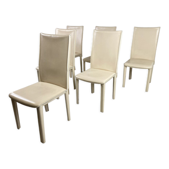 Vintage dining chairs by Arper italy, 1980s