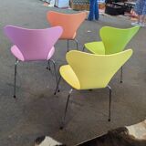 Set of 4 Fritz Hansen Series 7 chairs