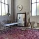 50s coffee table in metal and marble