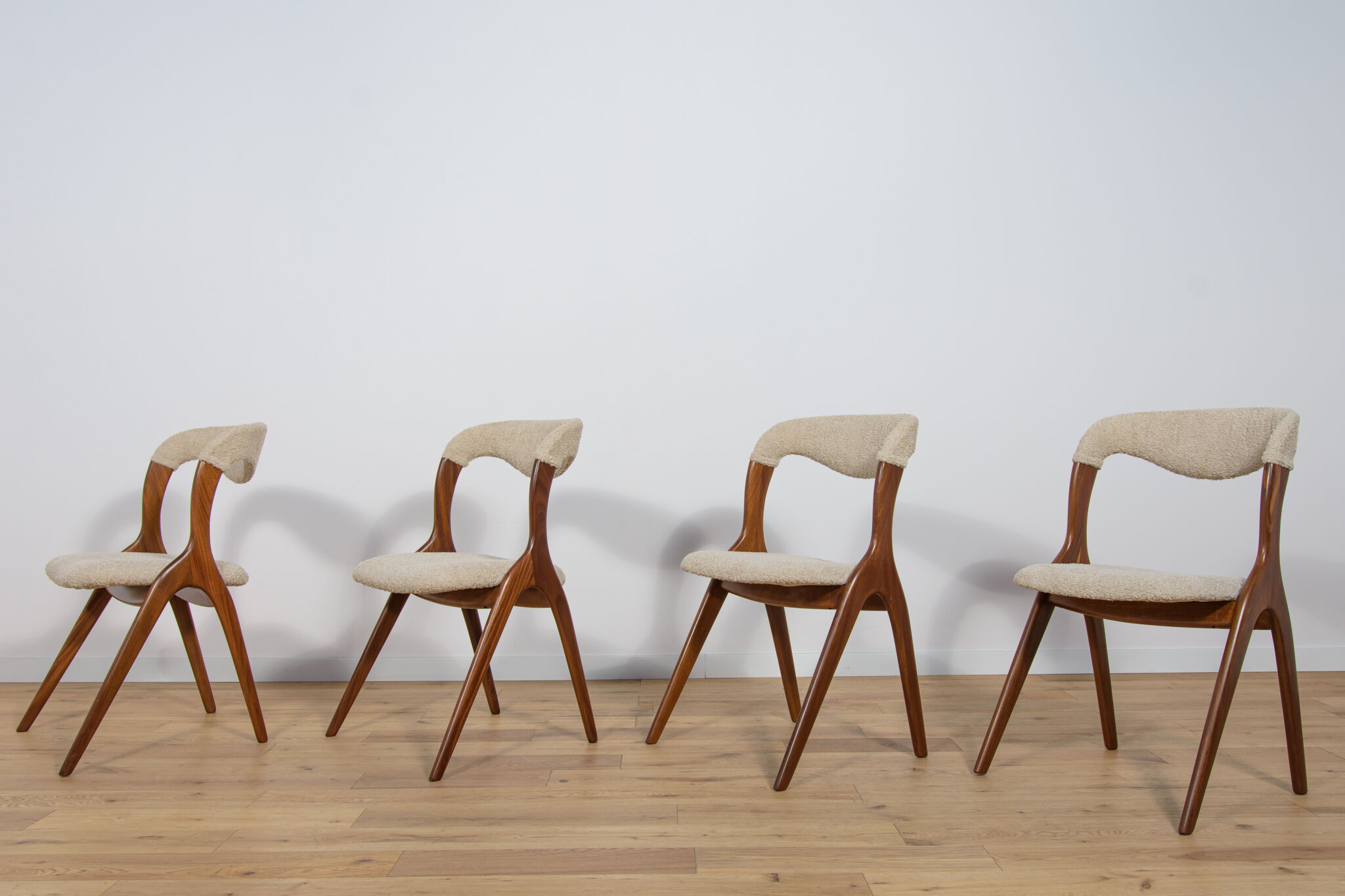 Model Sonja Dining Chairs by Johannes Andersen for Vamo Sonderborg, 1960s, Set of 4