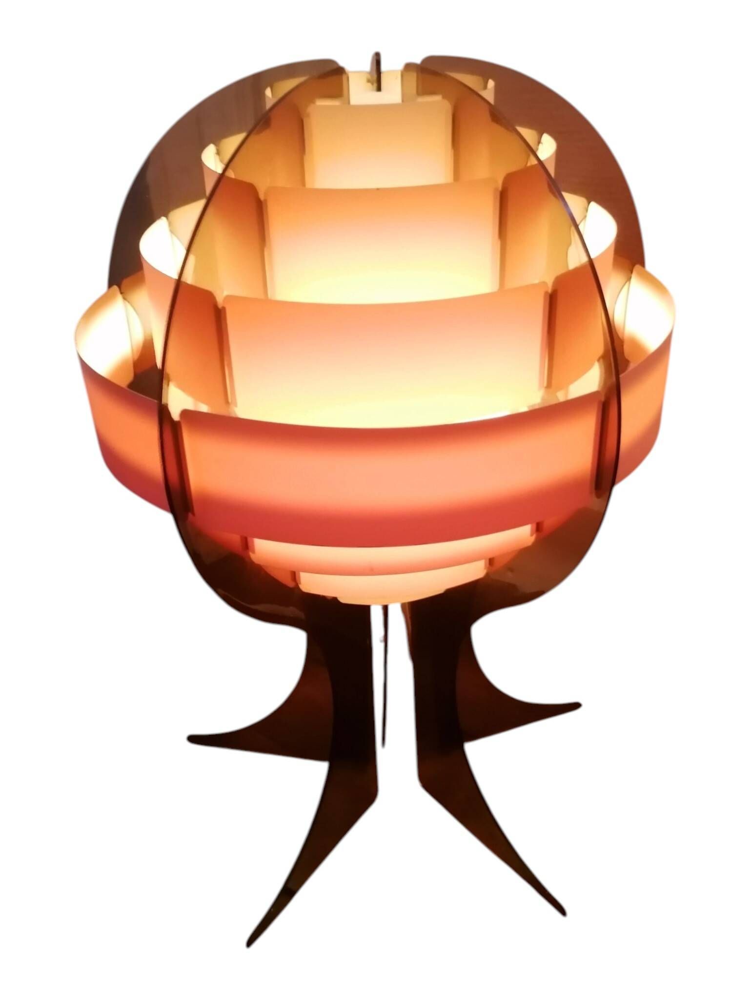 Lampe à poser space age en pléxiglass - Preben Jacobsen & Brylle