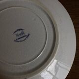 Set of 5 Tournai plates with twig neo-classical design, mid-19th century, ironstone.