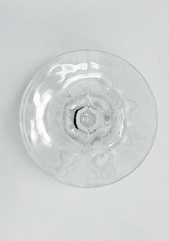 Transparent wine glasses