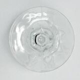 Transparent wine glasses