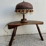Vintage rattan lamp