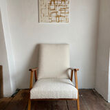 Scandinavian design boomerang armchair