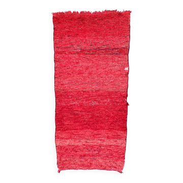 Tapis Marocain Boujad rouge - 223 x 107 cm