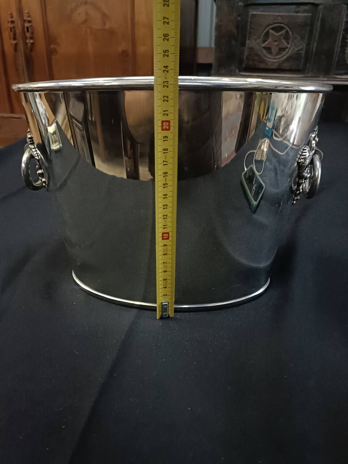 Champagne bucket, 2 bottle cooler, Etain du Manoir