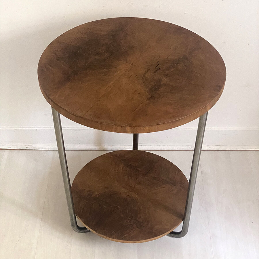 Vintage pedestal table 50's