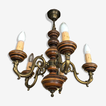 Vintage 5-spoke chandeliers