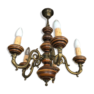 Vintage 5-spoke chandeliers