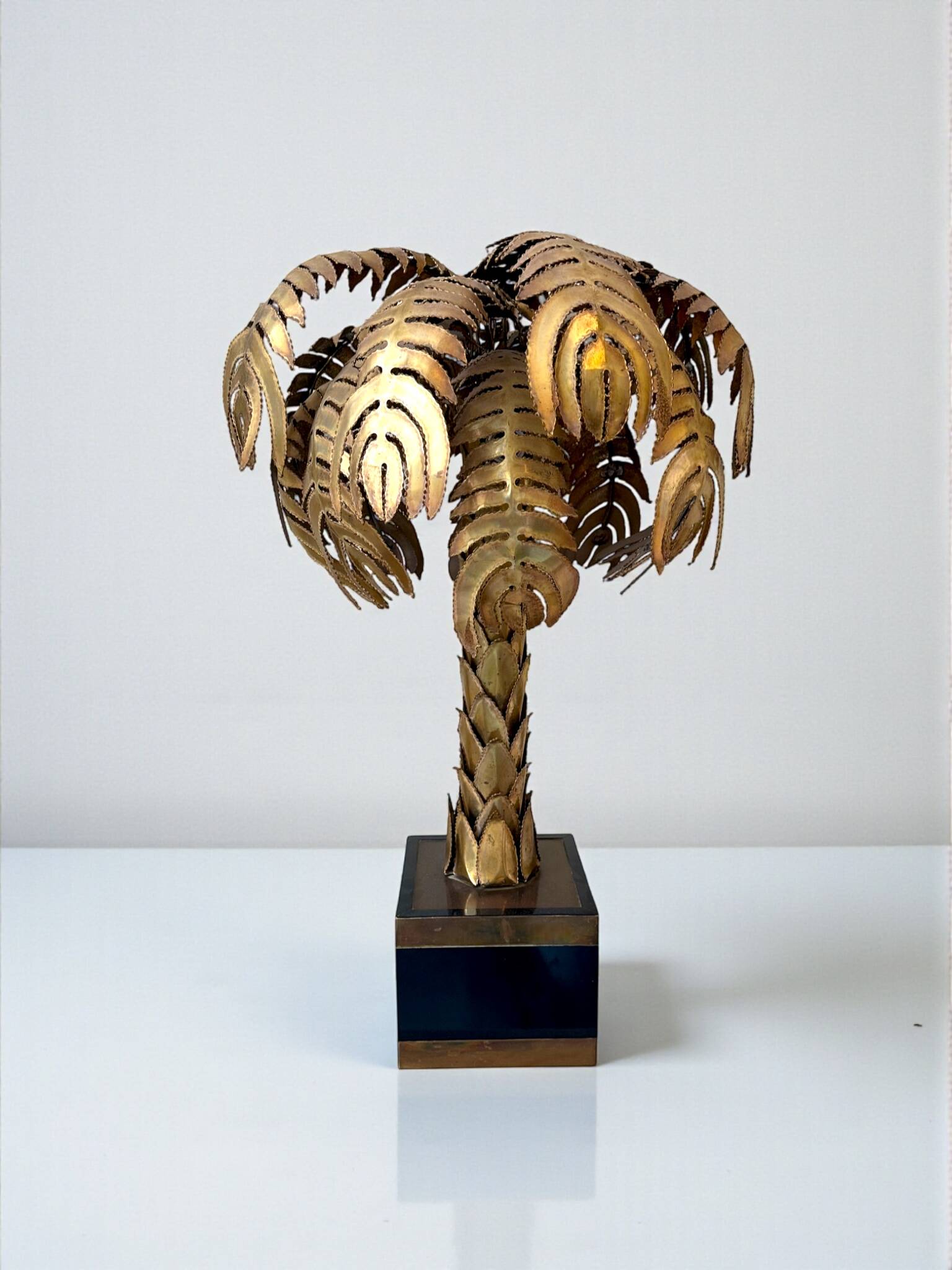 Palm Tree Lamp by Christian Techoueyres for Maison Jansen, 90 cm, 1970