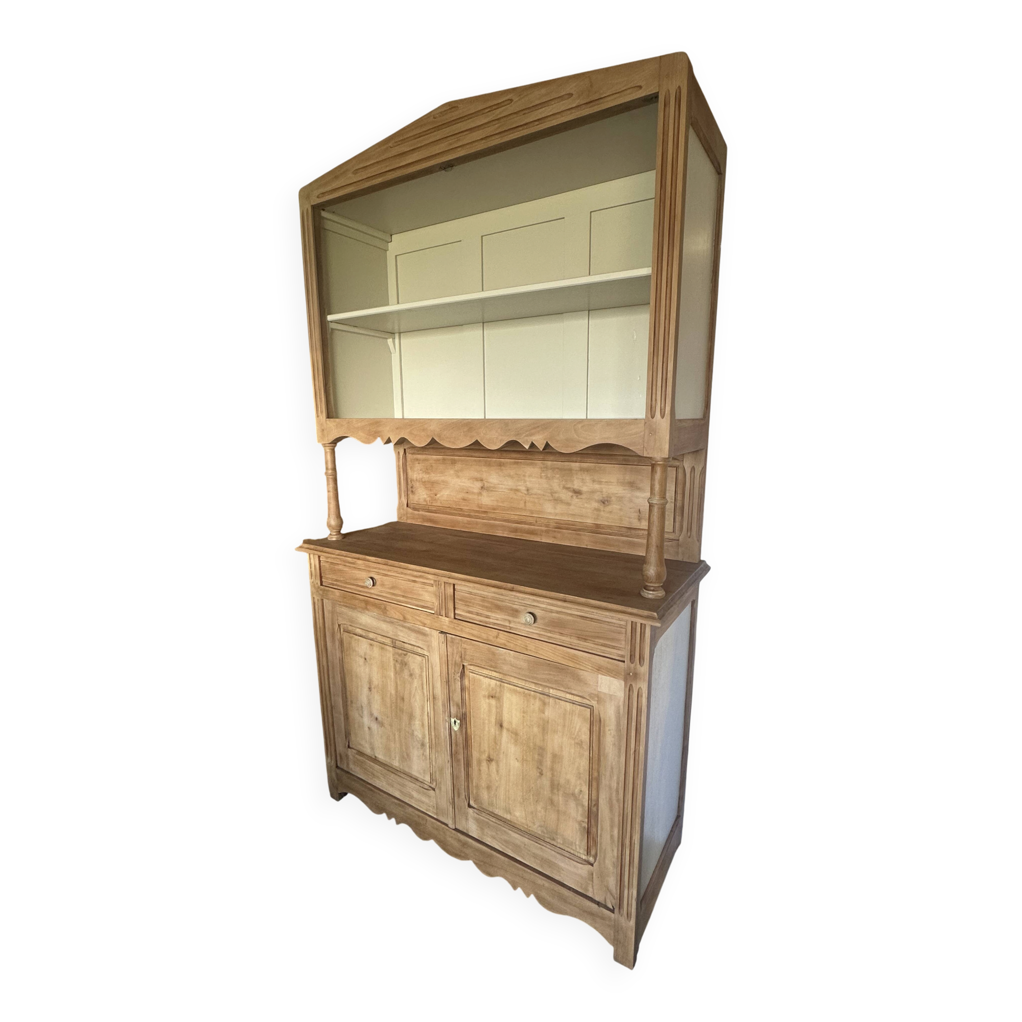 Ancien buffet, vaisselier double corps