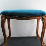 Velvet ottoman