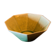 Beautiful emerald green salad bowl in Charolles faince