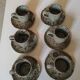 Series of stoneware cups and saucers