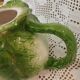 Lettuce leaf slipware teapot