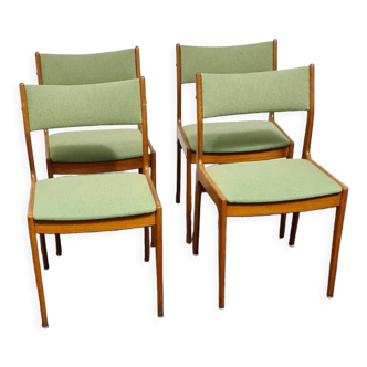 Set of four vintage Danish design dinning chairs by M mobil