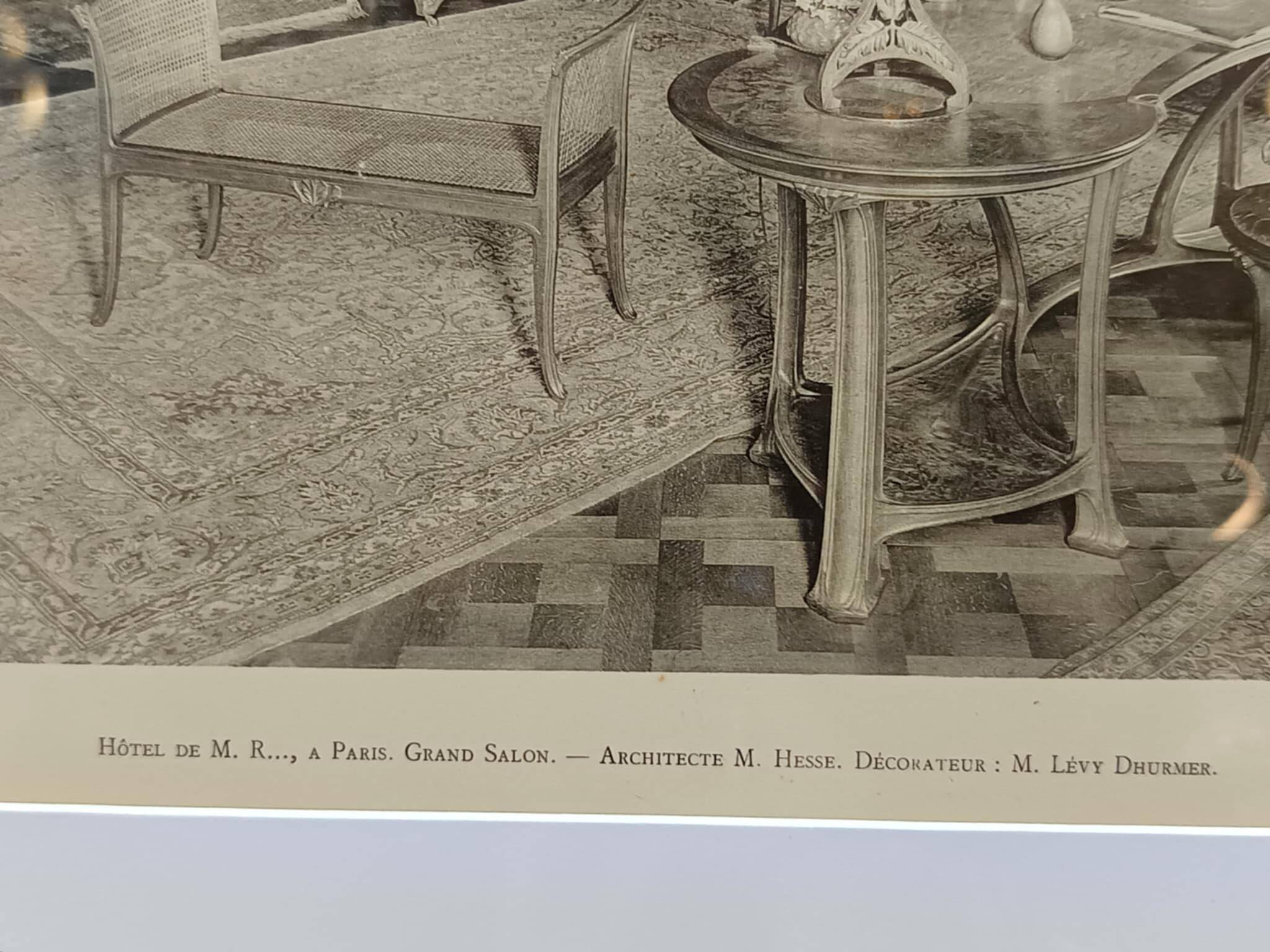 Art Nouveau illustration frames, 1910