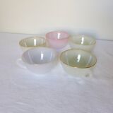 5 tasses harlequin vintage en arcopal 210185