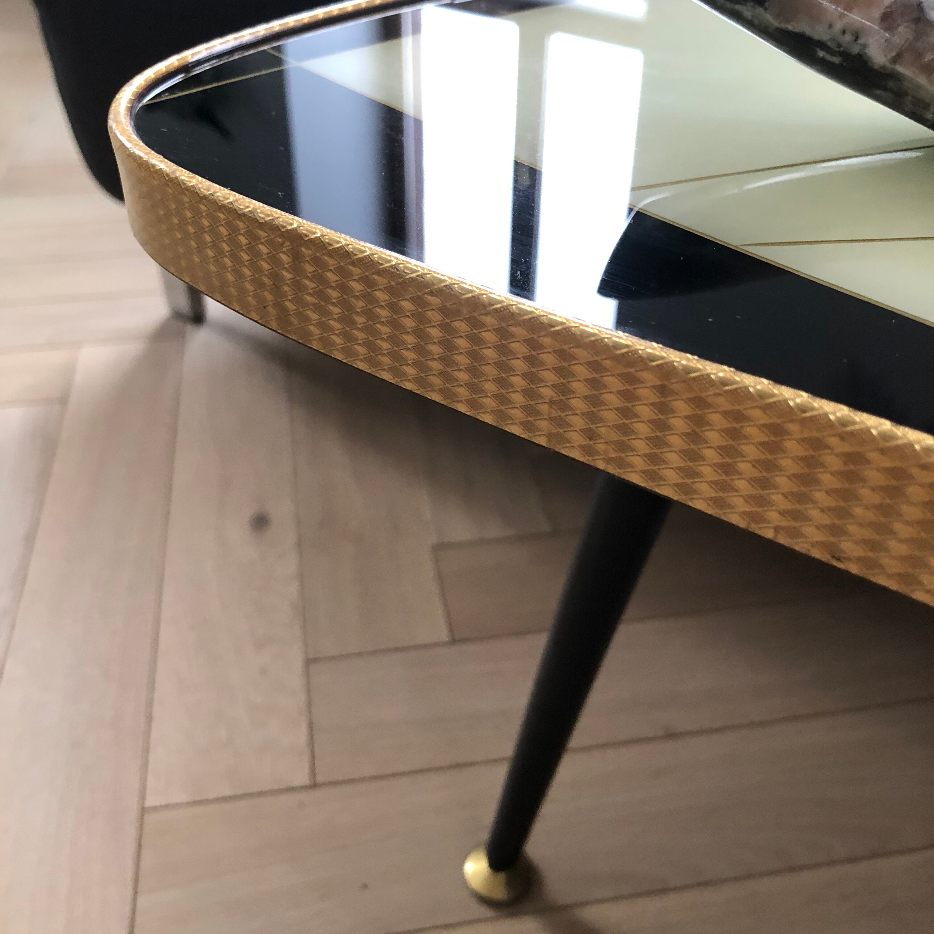 Tripod vintage coffee table