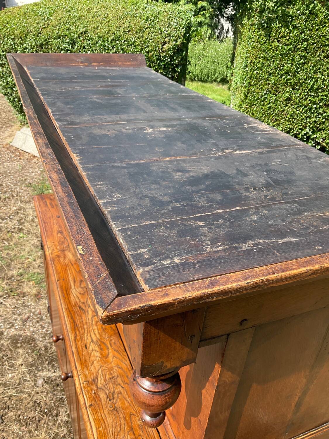 Old 18th century 2-part solid oak dresser