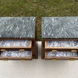 Pair of art deco occasional furniture or bedside tables