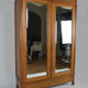 Art Nouveau wardrobe by Mathieu Gallerey in mahogany, model with Clematis, circa 1920