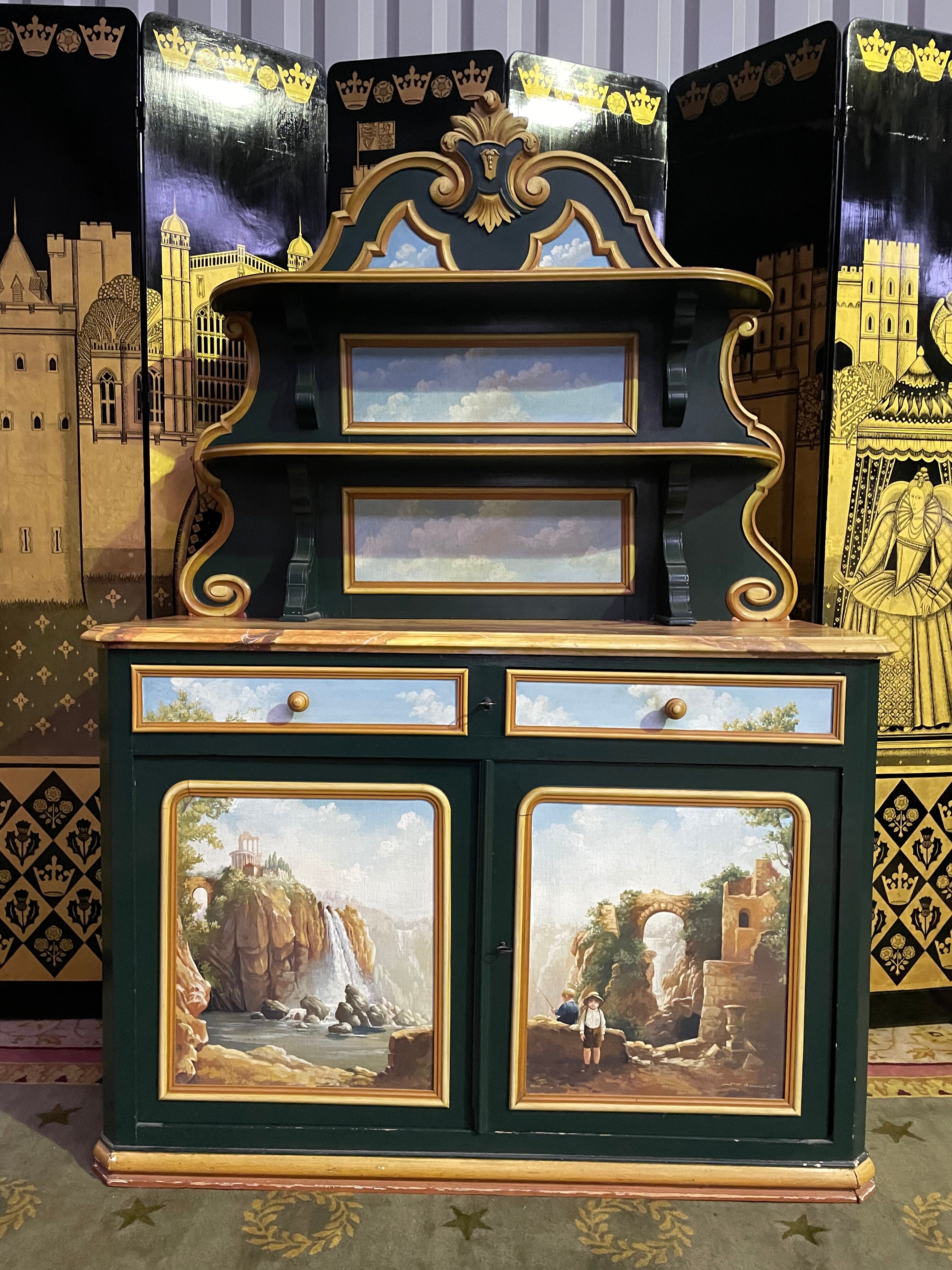 Buffet Saint-Hubert painted