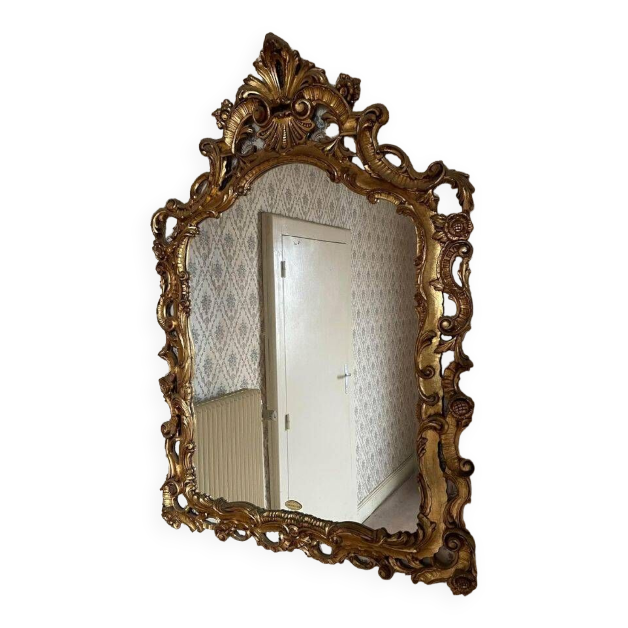 Miroir doré Louis XV