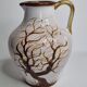 West Germany vase with bonzaï decoration, 23 cm