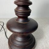 Wooden and ostrich egg lamp base