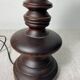 Wooden and ostrich egg lamp base