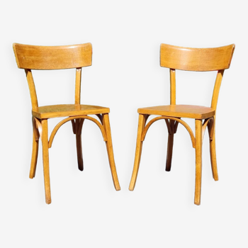 Paire de chaises bistrot années 60