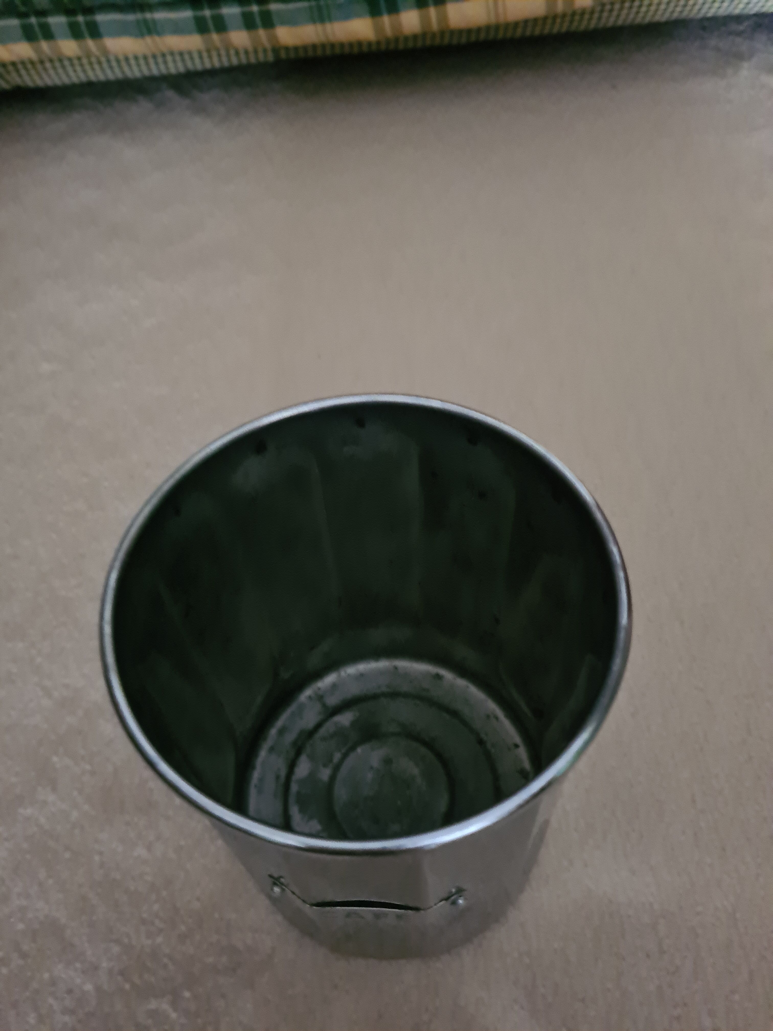 Vintage coffee pot in chrome metal