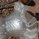 Lampe tulipe col de cygne Art Déco laiton