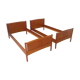 Pair of twin / Scandinavian daybay teak