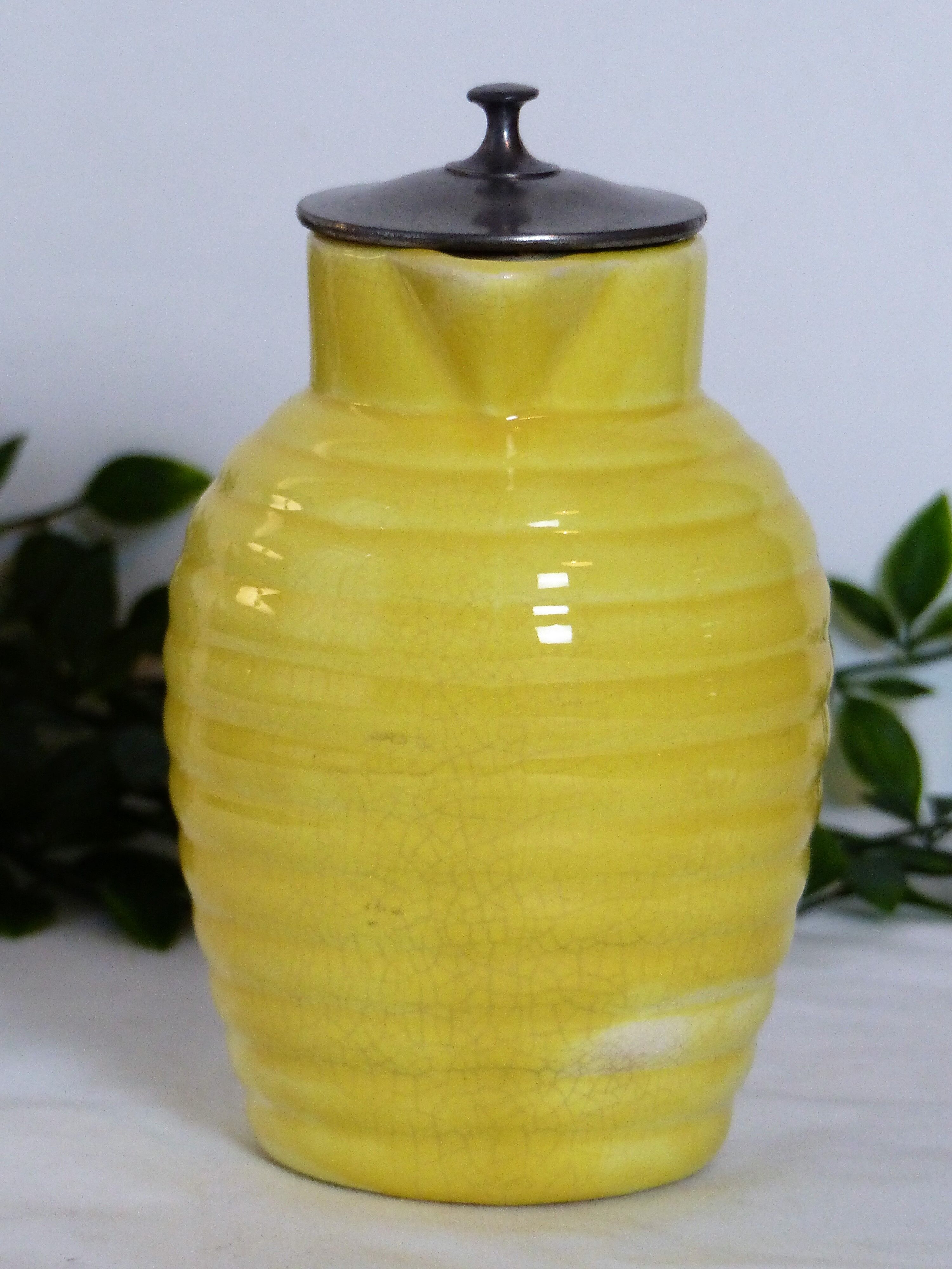 Vintage earthenware pitcher