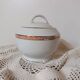 sugar bowl porcelain Limoges Philippe Deshoulières model Auray