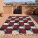 Handwoven natural wool rug, size 200/300 cm.