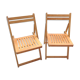 Pair of folding chairs Scandinavian style 60/70