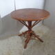 Rattan and braided chestnut table