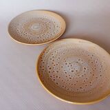 2 assiettes plates "Fauve" Niderviller