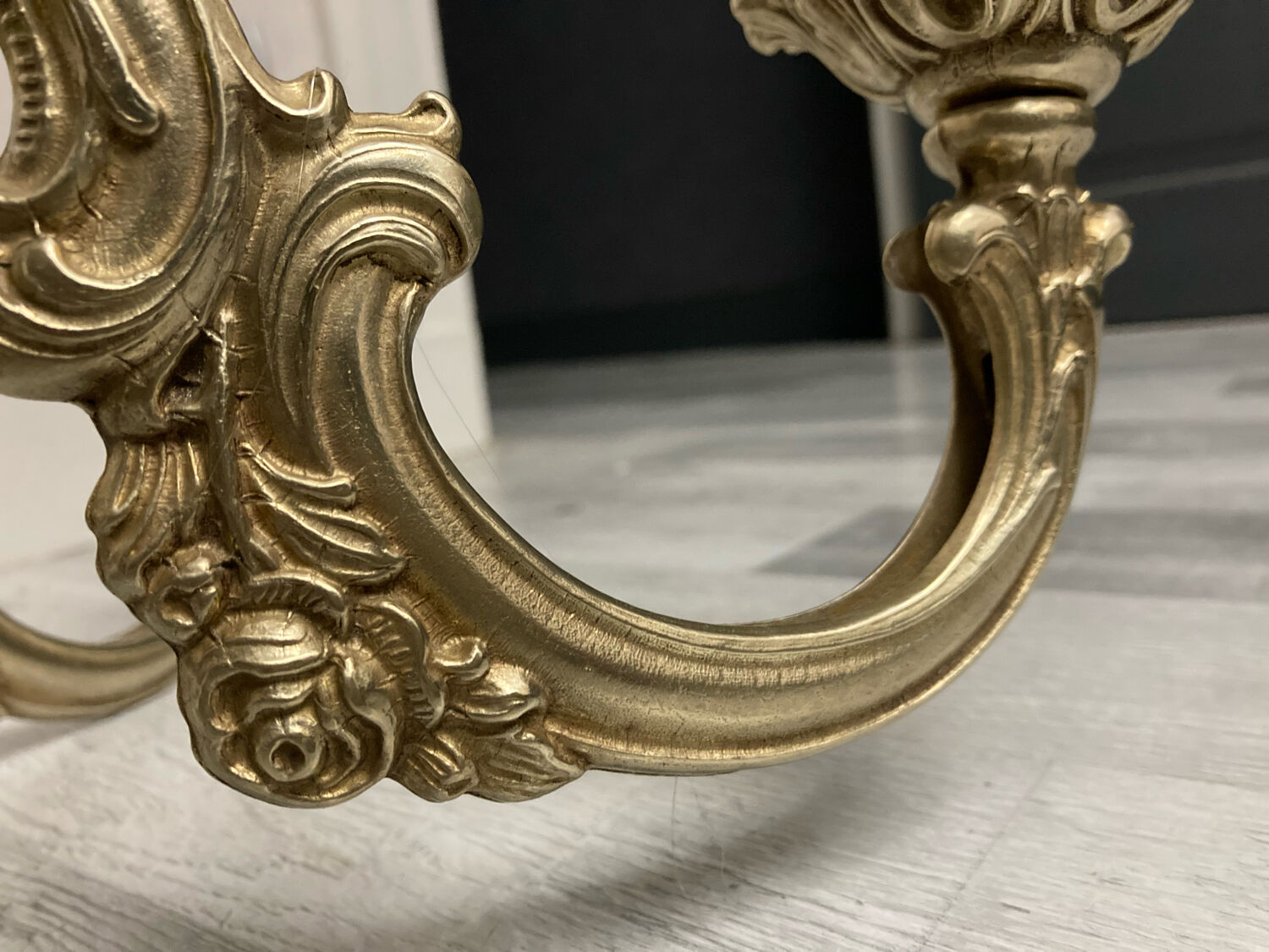 8-branch bronze chandelier