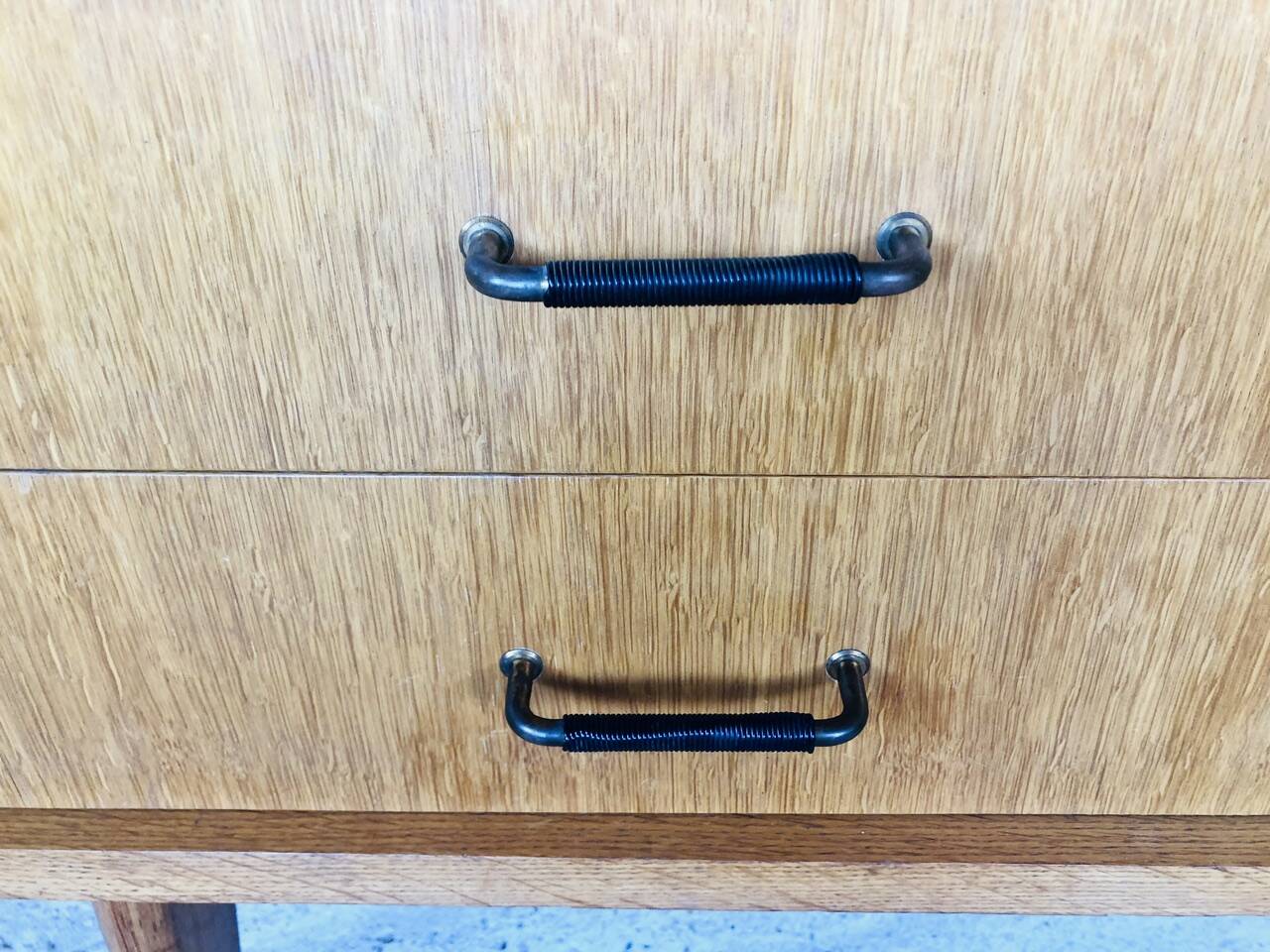 Vintage storage unit on compass legs by SAM Circa 50's/60's