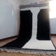 Tapis beni ourain en laine noir