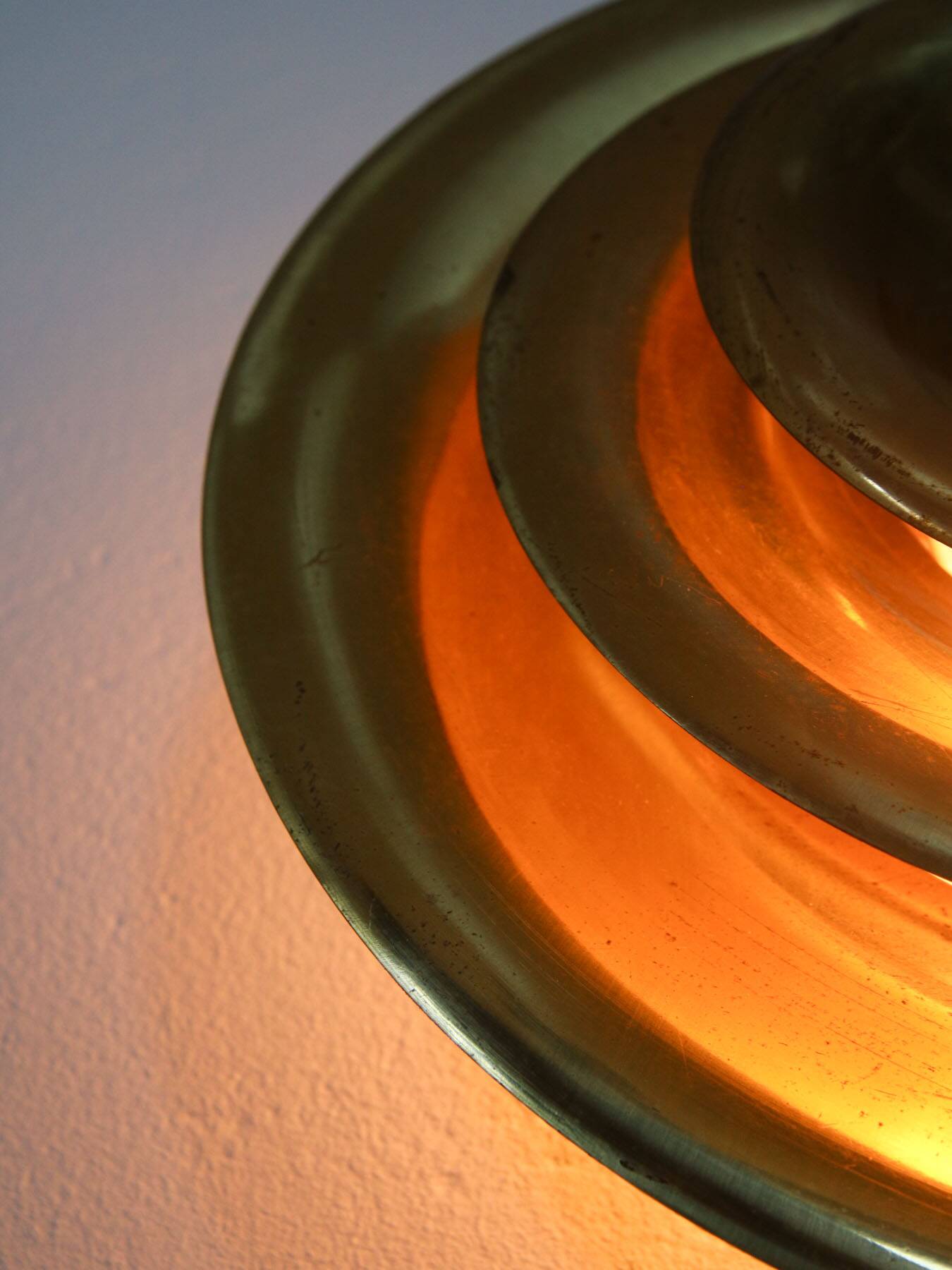 Mid-Century Cascading Wall Lamp in Brass, 1950s